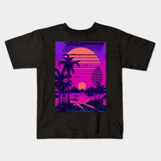 Vaporwave Dreams - Aesthetic Delights Kids T-Shirt